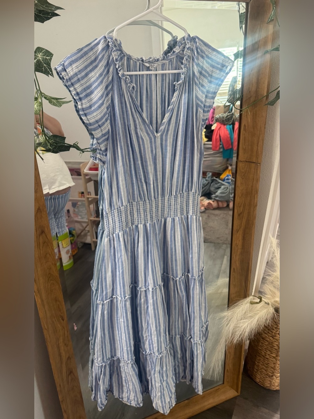 LIKE NEW RAILS 100% Cotton Amelia New Haven Striped Midi Dress - Picture 3 of 6